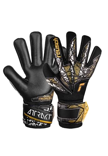 Reusch Attrakt Silver NC Finger Support Torwarthandschuhe für Erwachsene mit Evolution Negative Cut und Fingerschutz, 9 Reusch Attrakt Silver NC Finger Support Torwarthandschuhe für Erwachsene mit Evolution Negative Cut und Fingerschutz, 9 von Reusch