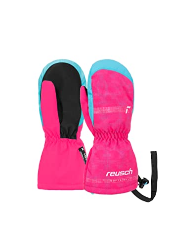 Reusch ‎ Unisex Baby wasserdichte Membran, Warme Skihandschuhe Alltagshandschuhe Schnee Schlittenfahren Babyhandschuhe Winter-Handschuhe Winterhandschuhe, 3305 Knock pink/bachel Button, I von Reusch