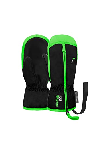 Reusch Babys Fäustlinge Ben Mitten 7716 black/neon green 0 von Reusch