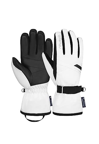 Reusch Damen Handschuhe Helena R-TEX® XT extra warm, wasserdicht, atmungsaktiv, 7.5, Weiß/Schwarz von Reusch