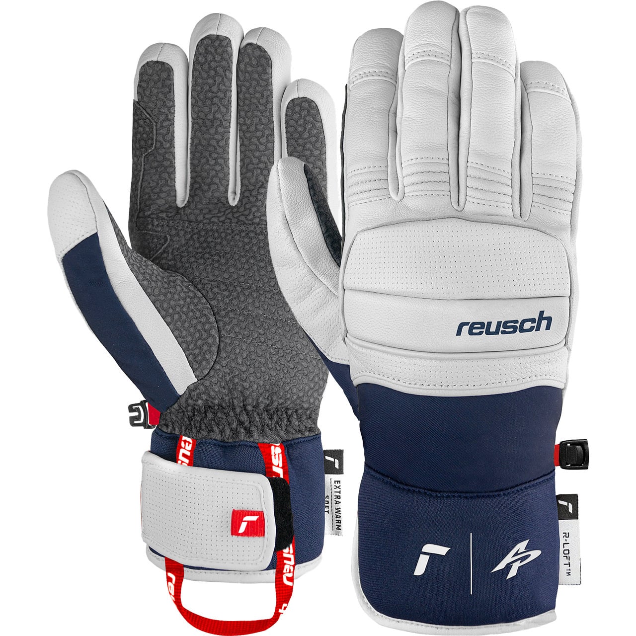 Reusch Herren Handschuh ALEXIS PINTURAULT white/dress blue von Reusch