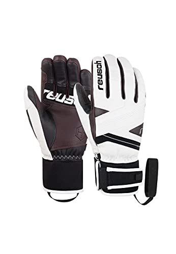 Reusch Herren Henrik Kristoffersen extra warmer winddichter und atmungsaktiver Skihandschuh, Weiß, 8.5 EU Reusch Herren Henrik Kristoffersen extra warmer winddichter und atmungsaktiver Skihandschuh, Weiß, 8.5 EU von Reusch