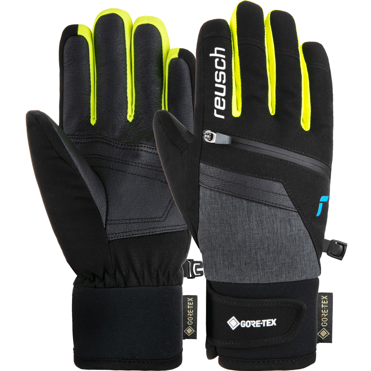 Reusch Junior Handschuh TRAVIS GORE-TEX black/safety yellow von Reusch