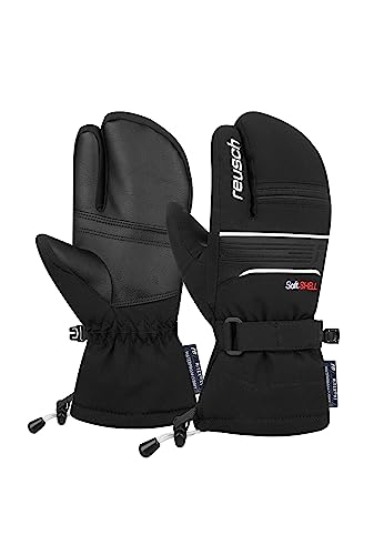 Reusch Kinder Handschuhe Kondor R-TEX® XT Junior Lobster warm, wasserdicht, atmungsaktiv, 6.5, schwarz/weiß von Reusch