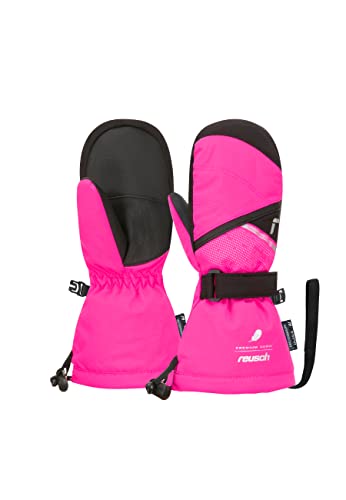 Reusch Mädchen Kaden Down R-TEX XT Fäustling wasserdichte Membran Daunen Isolationen sehr warme Babyhandschuhe Schnee Schlittenfahren Winter-Handschuhe, rosa, I von Reusch