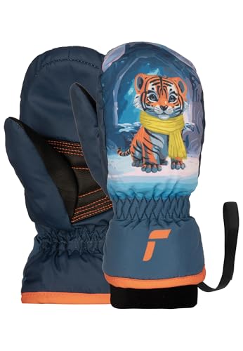 Reusch Scottie Mitten warme, Winddichte, wasserdichte und atmungsaktive Fäustlinge Fausthandschuhe Winterhandschuhe für Babys Kleinkinder Mädchen und Jungen mit einfachem Einstieg von Reusch