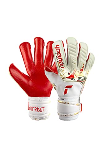 Reusch Torwarthandschuhe Attrakt Gold X GluePrint mit hervorragendem Grip und Außennaht Schnitt, 8 von Reusch