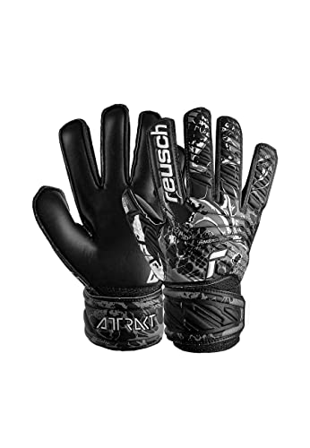 Reusch Torwarthandschuhe Attrakt Solid Finger Support Junior mit gutem Grip und Außennaht Schnitt von Reusch