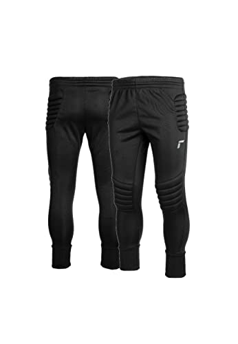 Reusch Jungen Goalkeeper Goalkeeping Training Trousers Junior Fu ball Torwarthose lang gepolstert Kinder, Schwarz, L von Reusch