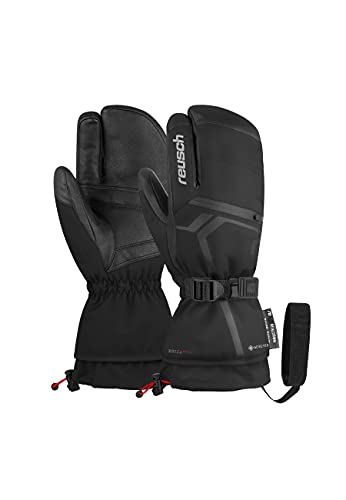 Reusch Unisex 3-Finger Handschuhe Down Spirit GORE-TEX Lobster mit praktischen Heizkissen-Taschen 7702 black/silver, 8 6101955 von Reusch