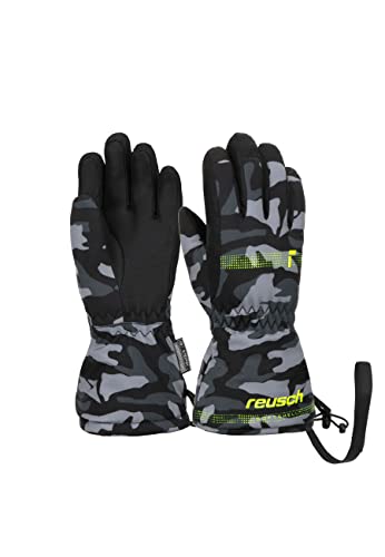 Reusch Unisex Baby Maxi R-tex Xt wasserdichte Membran, Warme Skihandschuhe Alltagshandschuhe Schnee Schlittenfahren Babyhandschuhe Winter-Handschuhe, 7696 Black/Grey Camou, IV Reusch Unisex Baby Maxi R-tex Xt wasserdichte Membran, Warme Skihandschuhe Alltagshandschuhe Schnee Schlittenfahren Babyhandschuhe Winter-Handschuhe, 7696 Black/Grey Camou, IV von Reusch