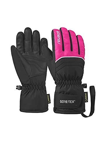 Reusch Unisex Fingerhandschuhe Tommy GORE-TEX Junior 720 black/pink glo 5.5 von Reusch