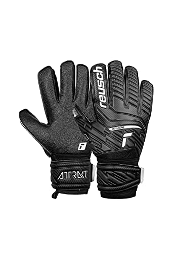 Reusch Unisex Torwarthandschuhe Attrakt Resist mit optimalem Grip Black, 9, 5270615, Schwarz von Reusch