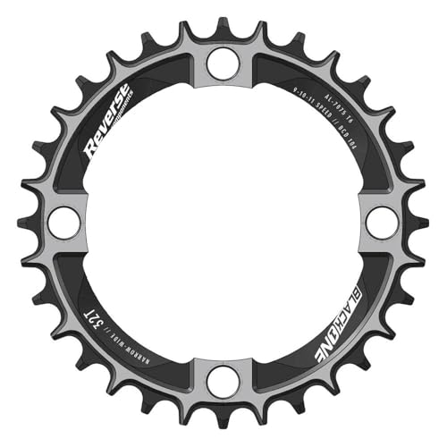 Reverse Black ONE Kettenblatt Narrow Wide 4 Arm 104mm schwarz/Silber: Größe: 4 Arm 104mm 36T Reverse Black ONE Kettenblatt Narrow Wide 4 Arm 104mm schwarz/Silber: Größe: 4 Arm 104mm 36T von Reverse