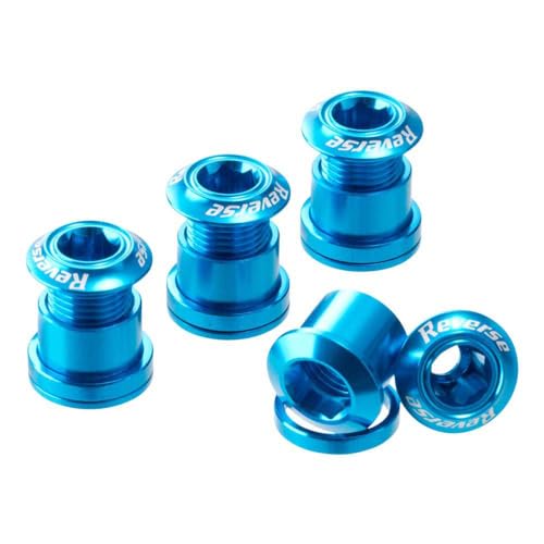 Reverse Kettenblattschrauben 4er Set Aluminium hell blau Reverse Kettenblattschrauben 4er Set Aluminium hell blau von Reverse
