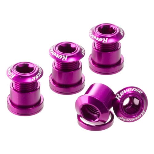 Reverse Kettenblattschrauben 4er Set Aluminium lila Reverse Kettenblattschrauben 4er Set Aluminium lila von Reverse