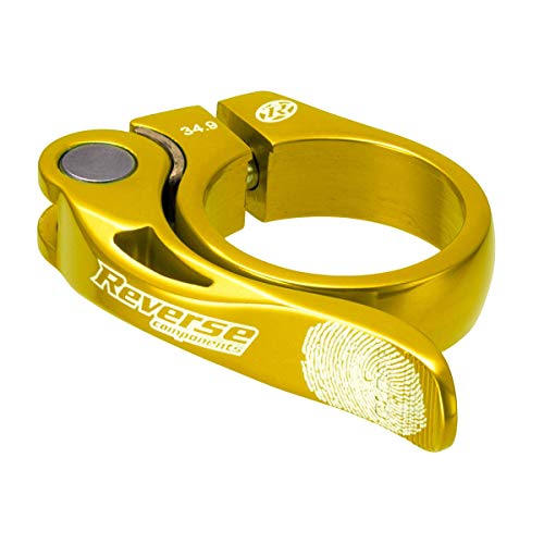Reverse Long Life Sattelklemme mit Schnellspanner 34.9mm Gold Reverse Long Life Sattelklemme mit Schnellspanner 34.9mm Gold von Reverse