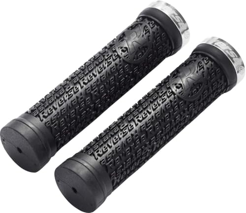 Reverse Stamp Single Lock-On Fahrrad Griffe schwarz/silberfarben Reverse Stamp Single Lock-On Fahrrad Griffe schwarz/silberfarben von Reverse