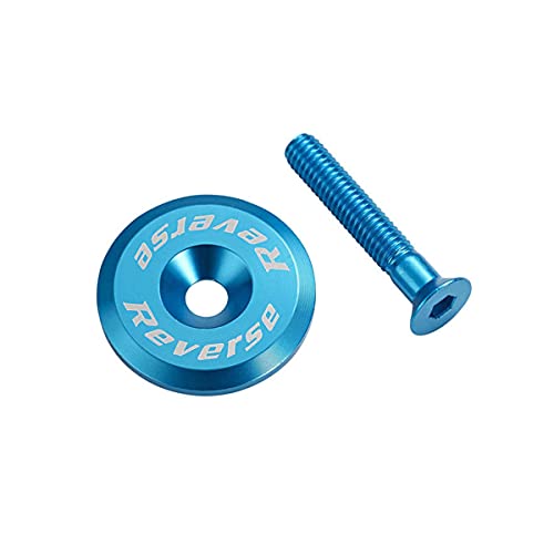 Reverse Steuersatzkappe Alu mit Schraube dunkel hell blau Reverse Steuersatzkappe Alu mit Schraube dunkel hell blau von Reverse