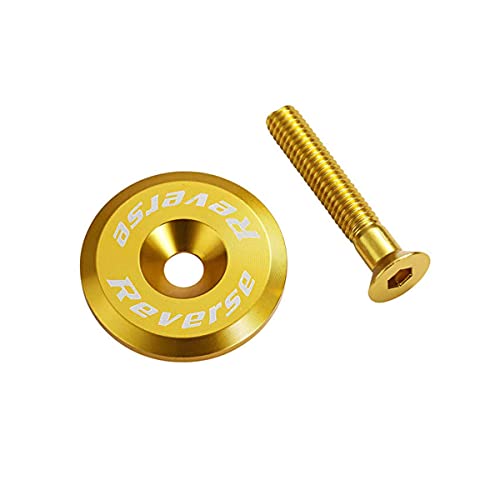 Reverse Steuersatzkappe Alu mit Schraube dunkel Gold Reverse Steuersatzkappe Alu mit Schraube dunkel Gold von Reverse