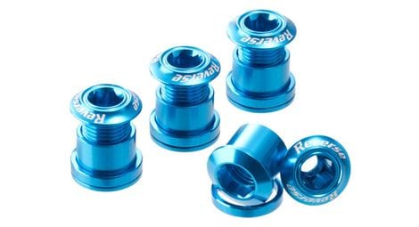 reverse chainring bolt set 7mm hellblau  x4 von Reverse