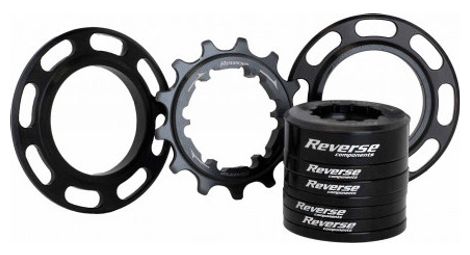 single speed reverse microspline sprocket kit 13 zahne schwarz von Reverse