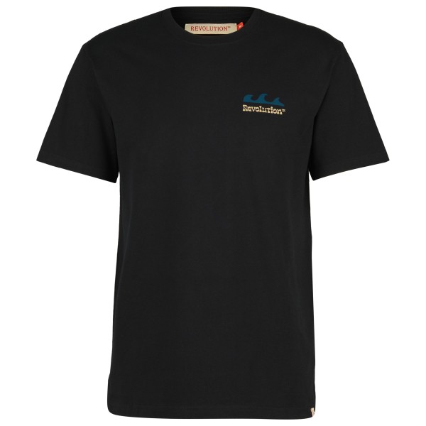 Revolution - Printed T-Shirt Waves - T-Shirt Gr S schwarz Revolution - Printed T-Shirt Waves - T-Shirt Gr S schwarz von Revolution