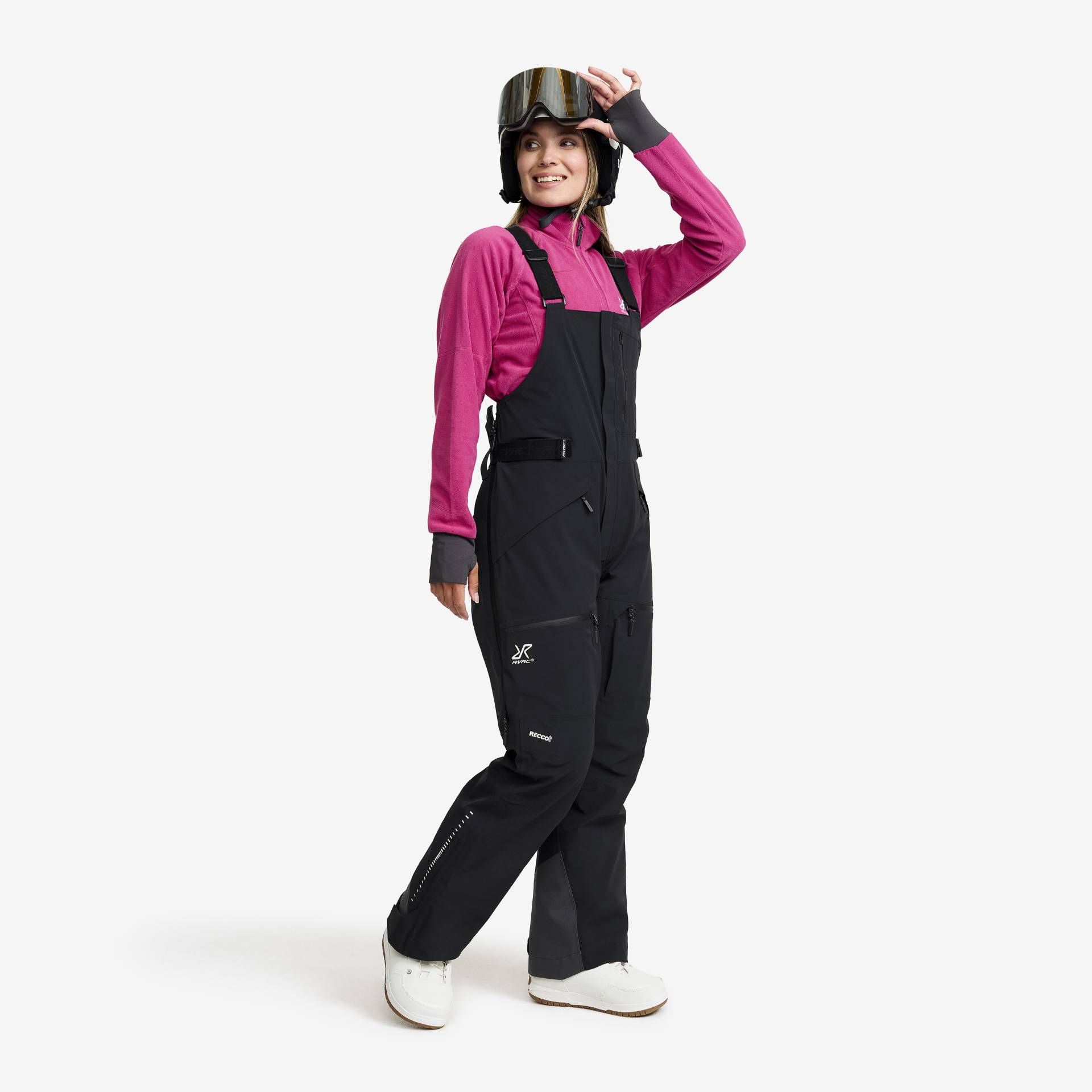 Atlas 3L Ski Bib Pants Damen Black, Größe:M - Damen > Hosen > Winter- & Skihosen von RevolutionRace