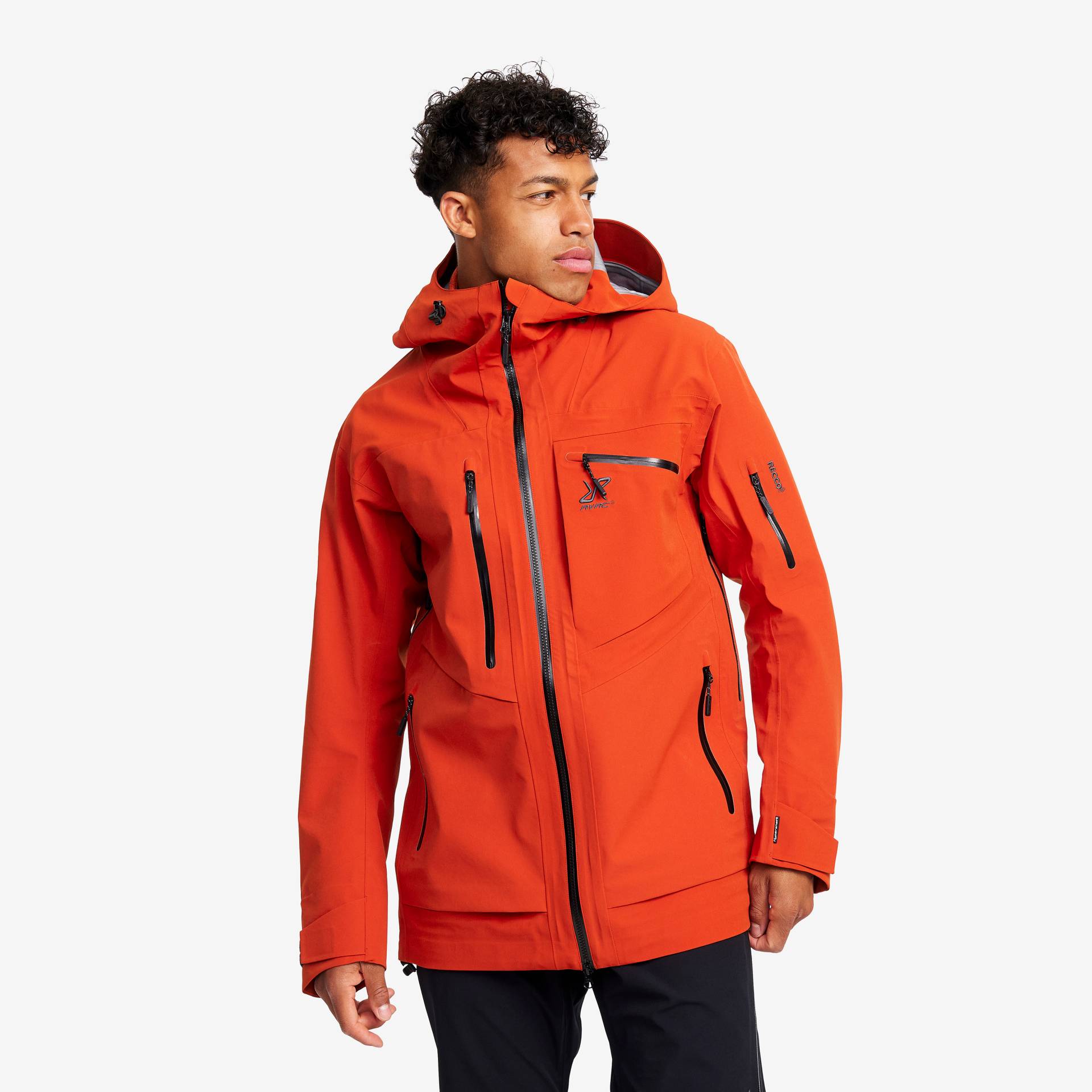 Cyclone Long 3L Jacket Herren Rooibos Tea, Größe:XS - Outdoorjacke, Regenjacke & Softshelljacke von RevolutionRace