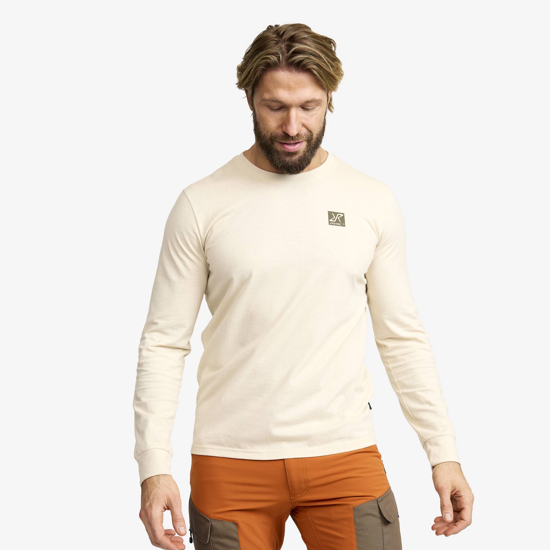 Easy Long-sleeved T-shirt Herren Oatmeal, Größe:XS - Bekleidung > Oberteile > Hemden & Langarmshirts von RevolutionRace