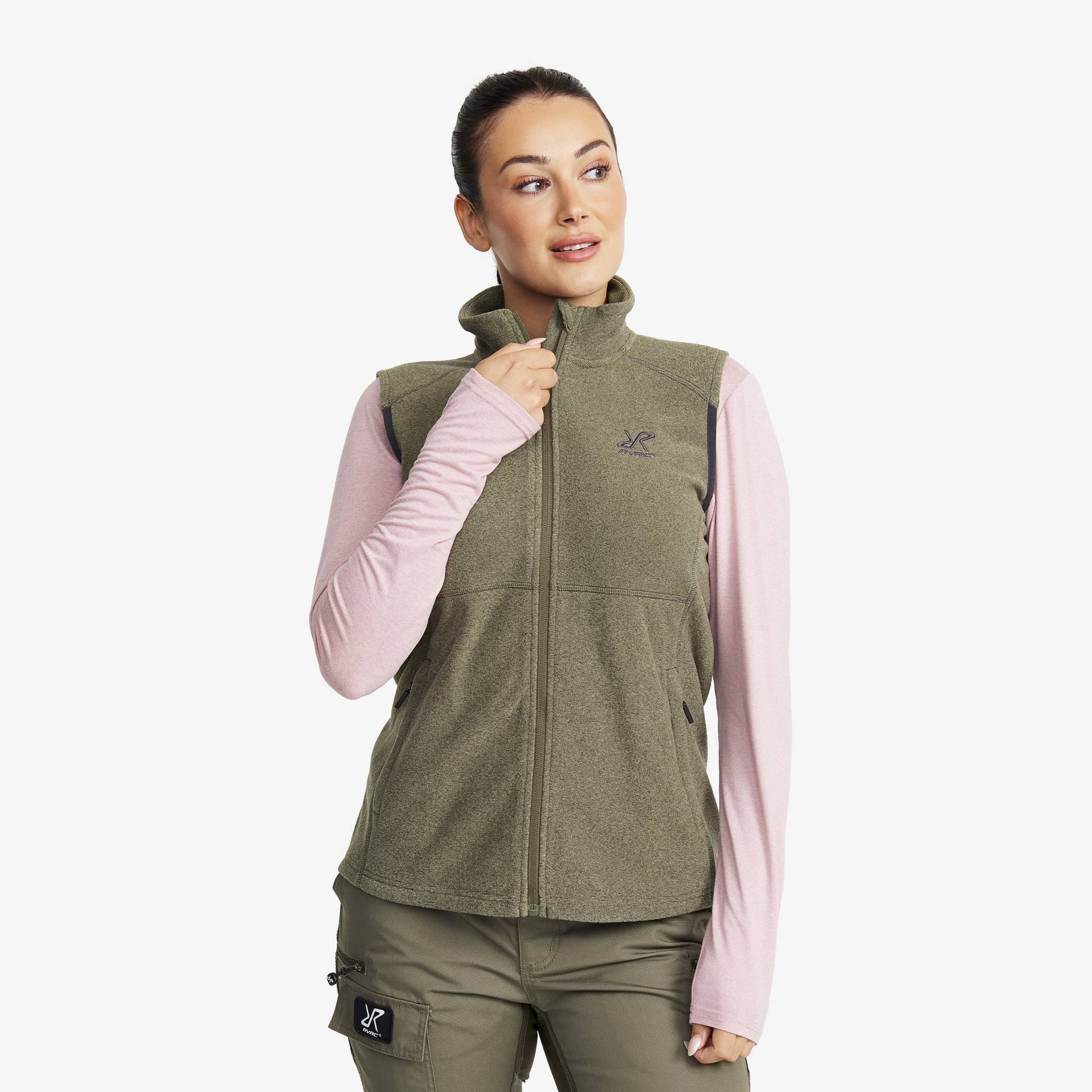 Essential Fleece Vest Damen Grape Leaf, Größe:L - Westen von RevolutionRace