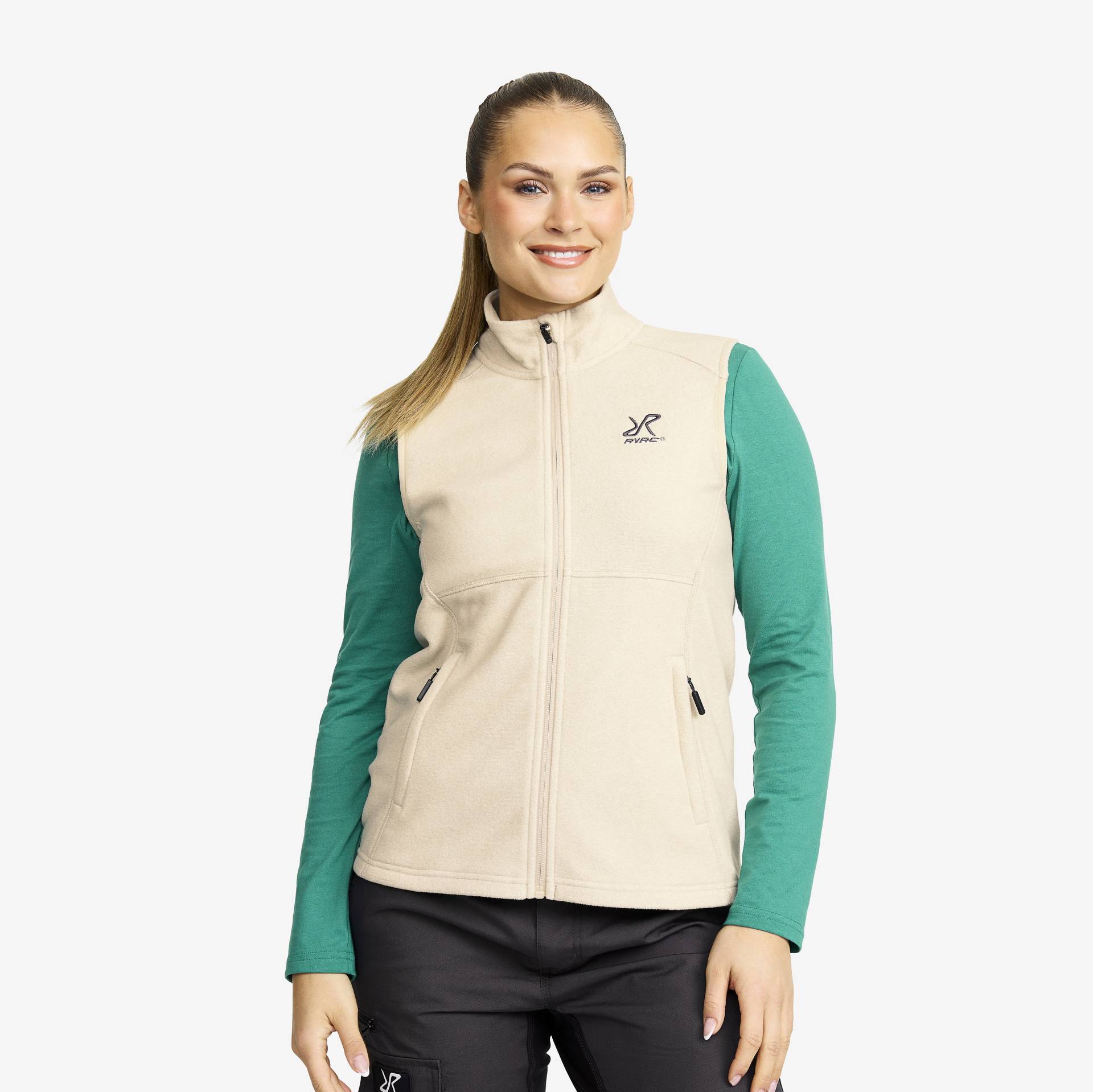 Essential Fleece Vest Damen Peyote, Größe:2XL - Westen von RevolutionRace