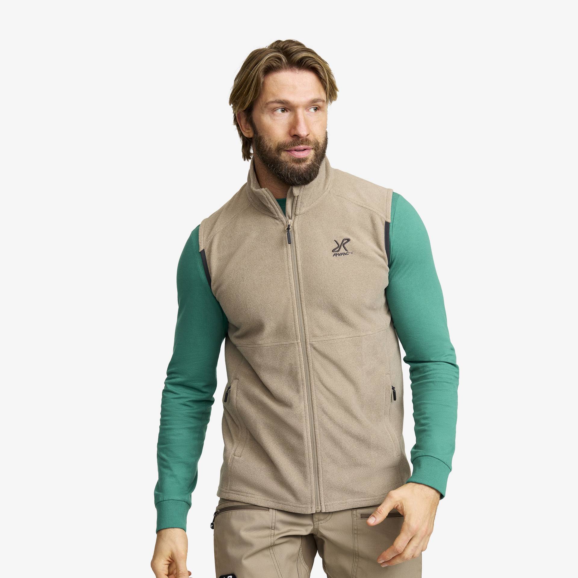 Essential Fleece Vest Herren Brindle, Größe:M - Jacken > Westen Essential Fleece Vest Herren Brindle, Größe:M - Jacken > Westen von RevolutionRace