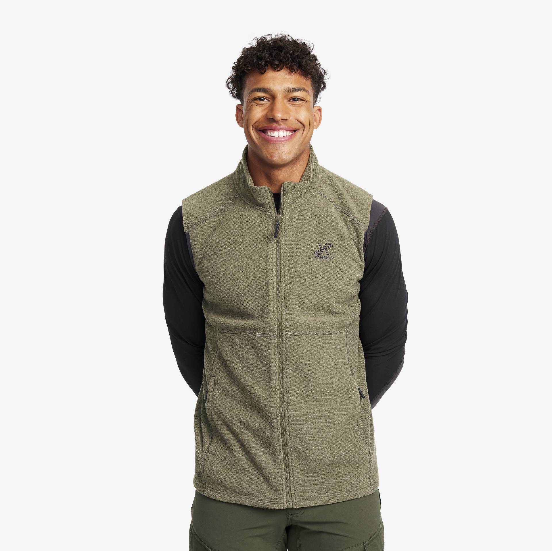 Essential Fleece Vest Herren Grape Leaf, Größe:L - Herren > Oberteile > Fleece von RevolutionRace