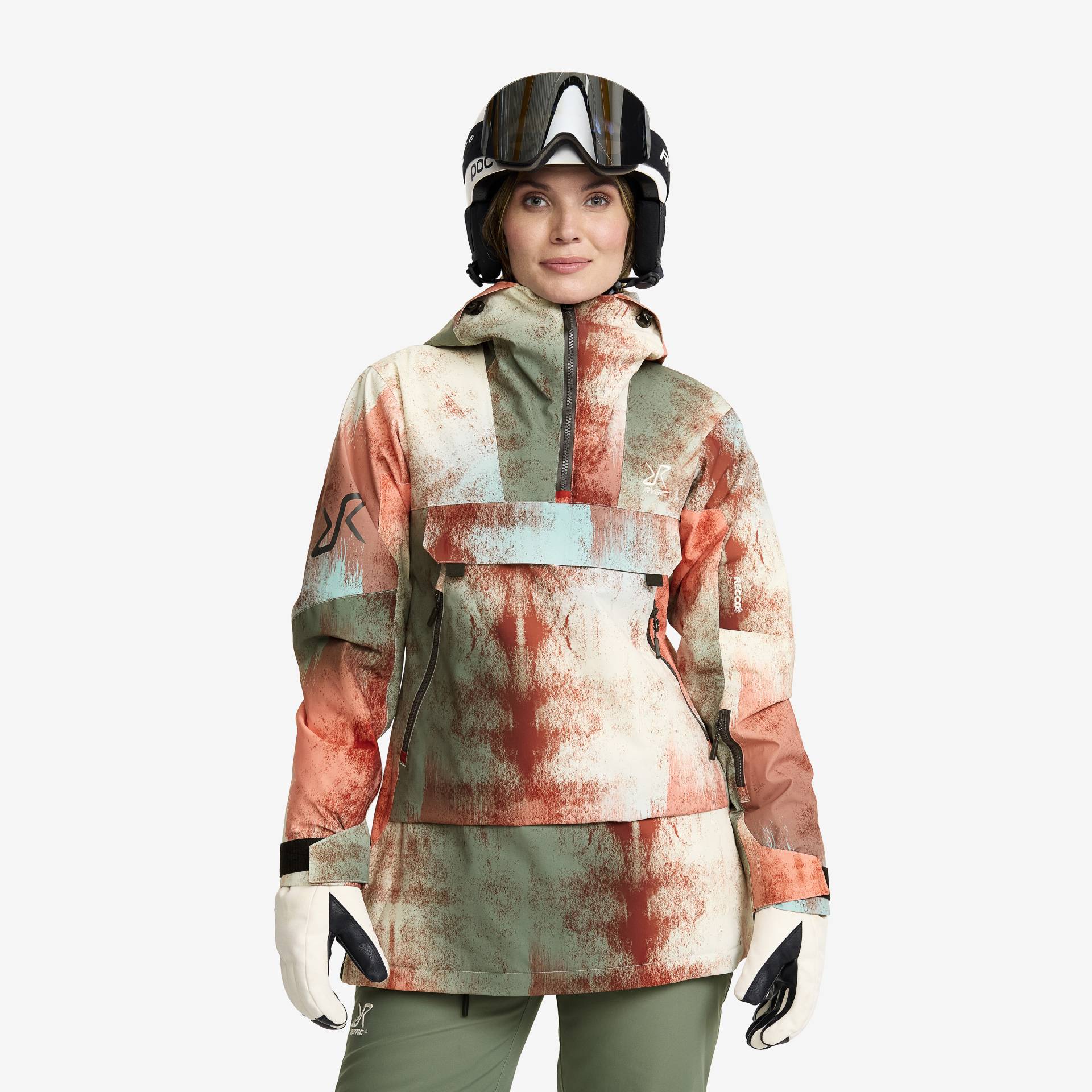 Halo 2L Insulated Ski Anorak Damen Bruschetta/Dusty Green, Größe:M - Skijacken Halo 2L Insulated Ski Anorak Damen Bruschetta/Dusty Green, Größe:M - Skijacken von RevolutionRace