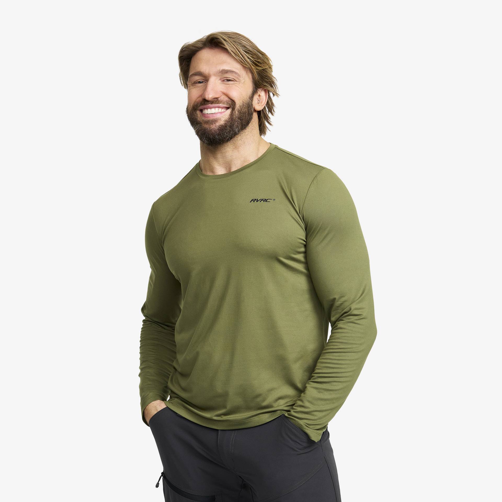 Mission Long-sleeved T-shirt Herren Cypress, Größe:XS - Herren > Oberteile > Hemden & Langarmshirts von RevolutionRace