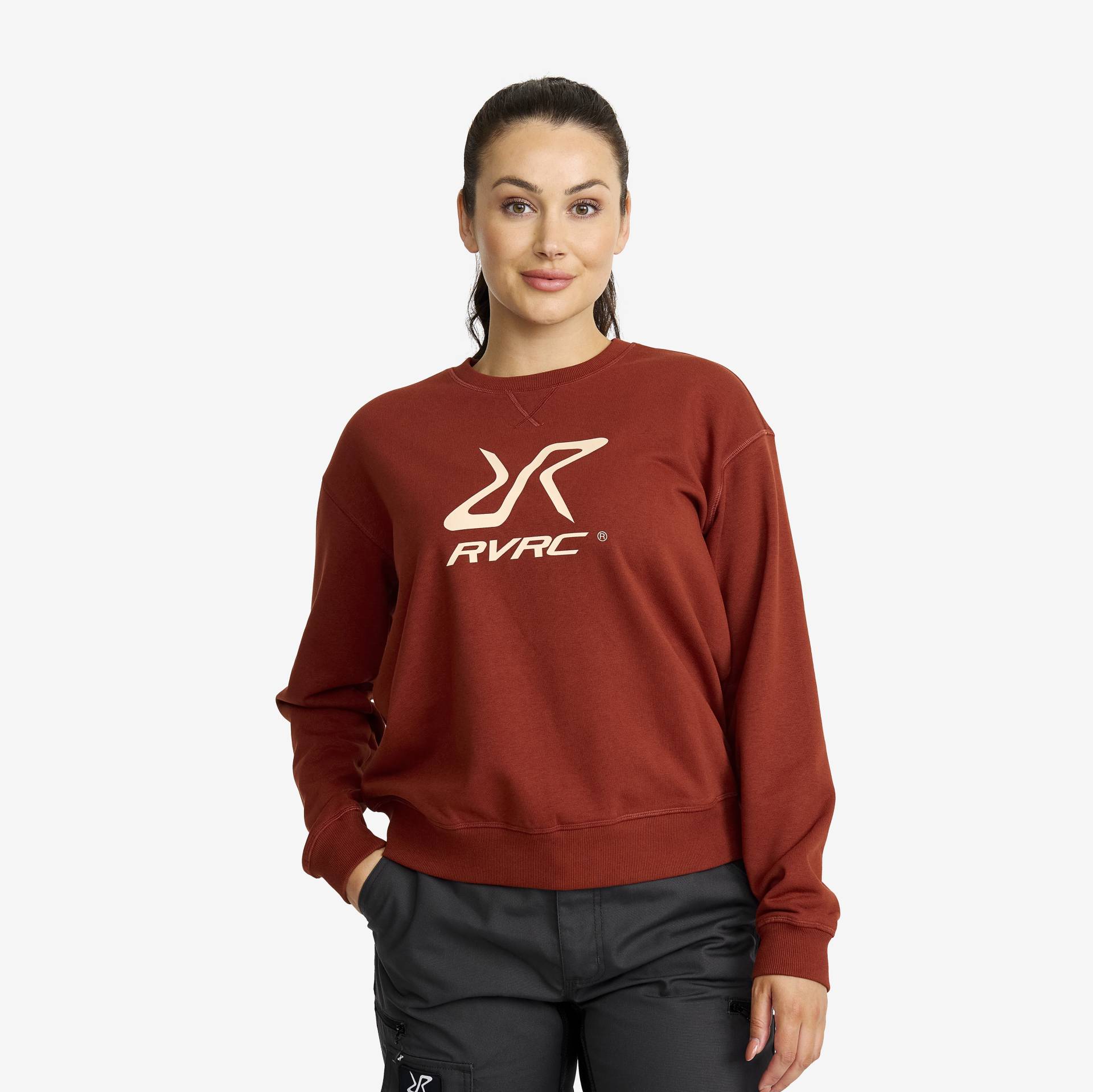 RVRC Sweatshirt Damen Fired Brick, Größe:4XL - Damen > Oberteile > Hemdblusen & Langarmshirts von RevolutionRace