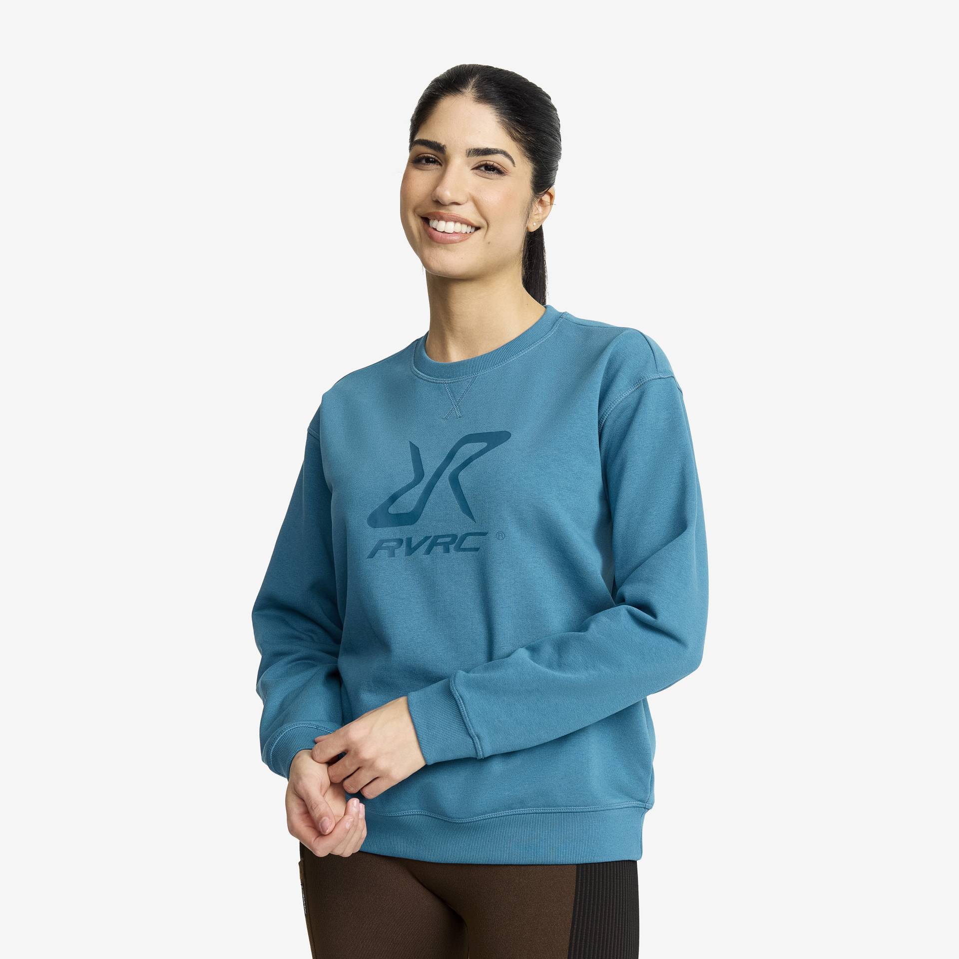 RVRC Sweatshirt Damen Saxony Blue, Größe:S - Damen > Oberteile > Hemdblusen & Langarmshirts von RevolutionRace