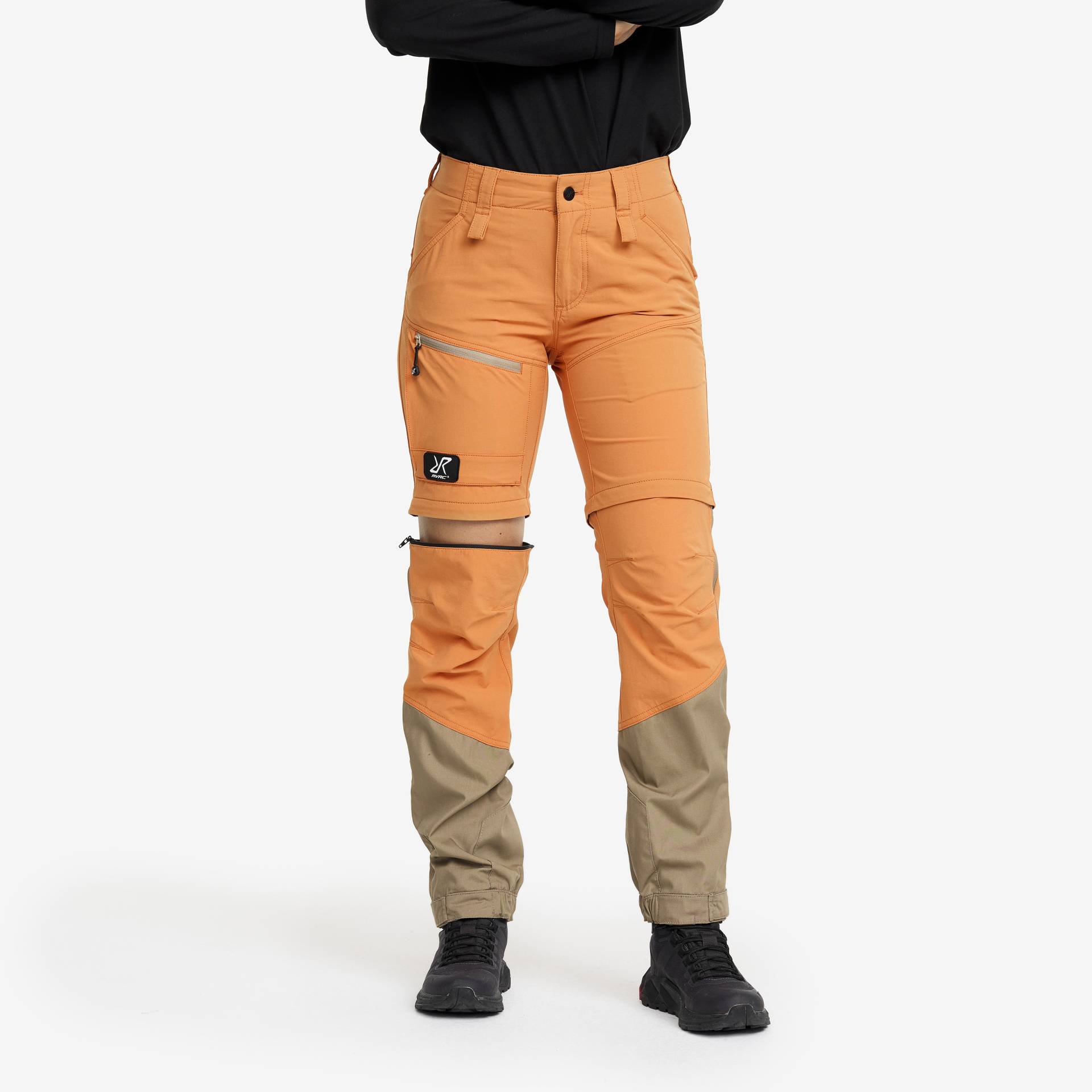 Range Pro Zip-off Pants Damen Caramel/Brindle, Größe:3XL - Zip-off-hosen von RevolutionRace