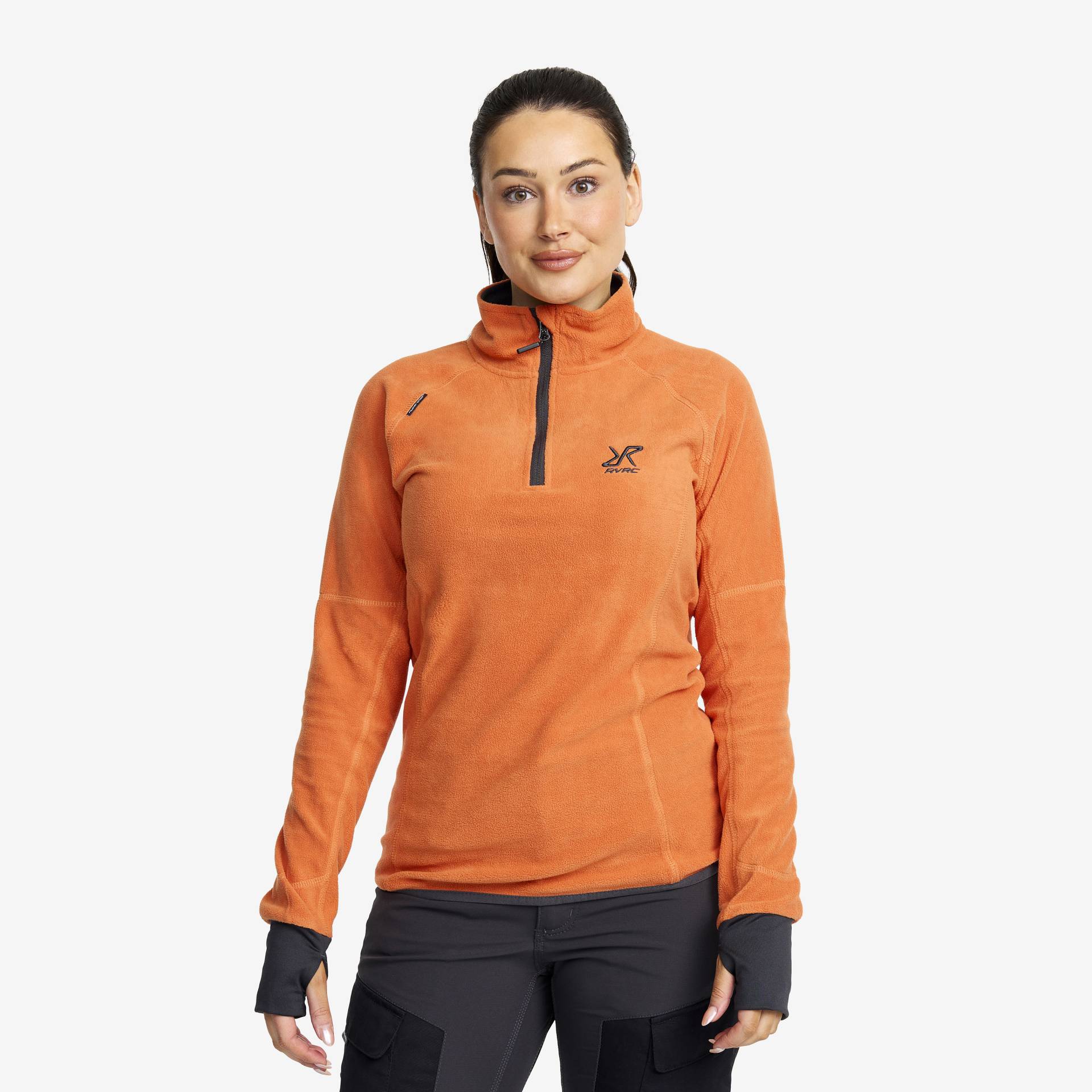 Trekker Fleece Damen Apricot Orange, Größe:L - Damen > Oberteile > Fleece von RevolutionRace