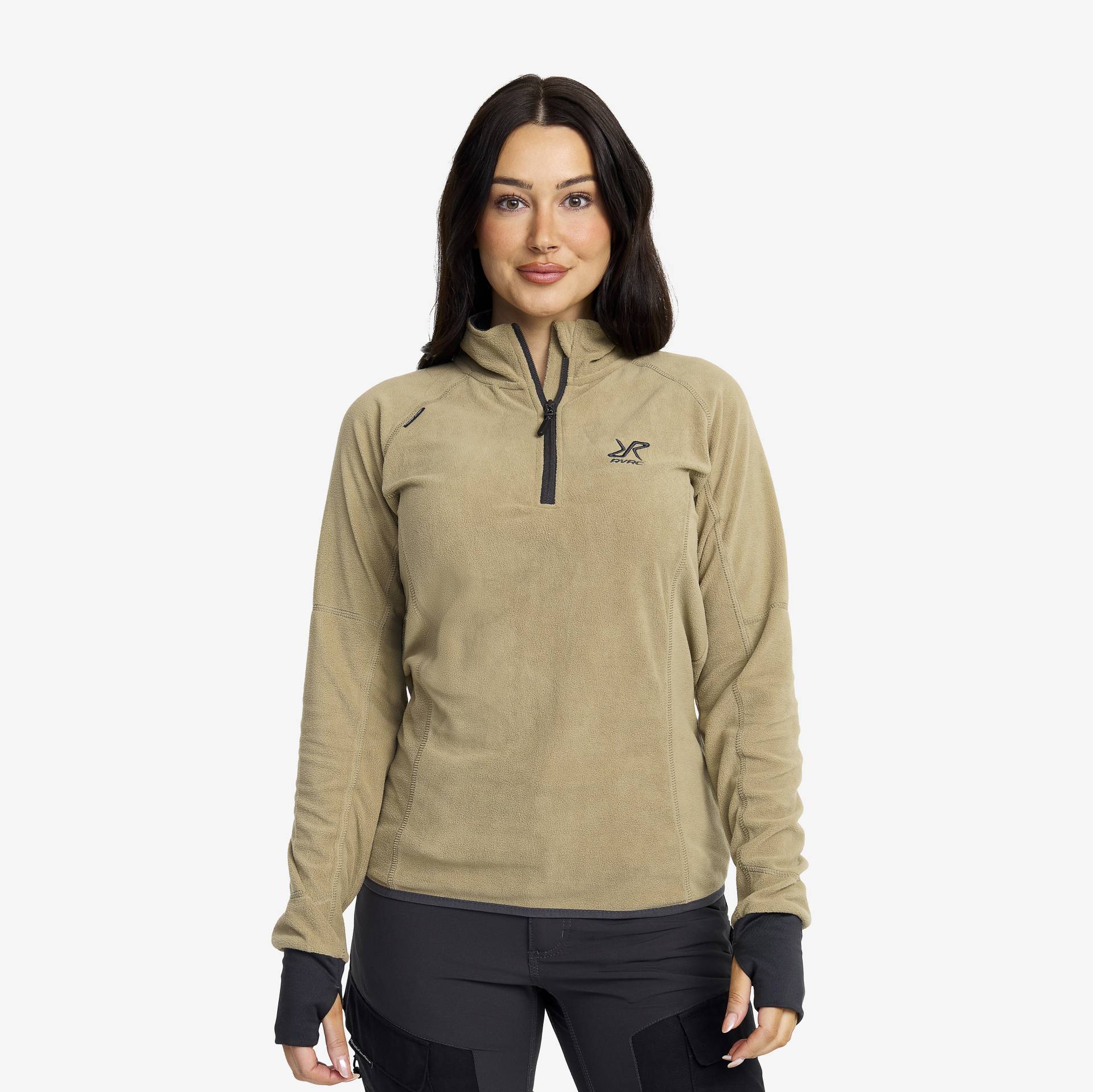 Trekker Fleece Damen Khaki, Größe:S - Damen > Oberteile > Fleece von RevolutionRace