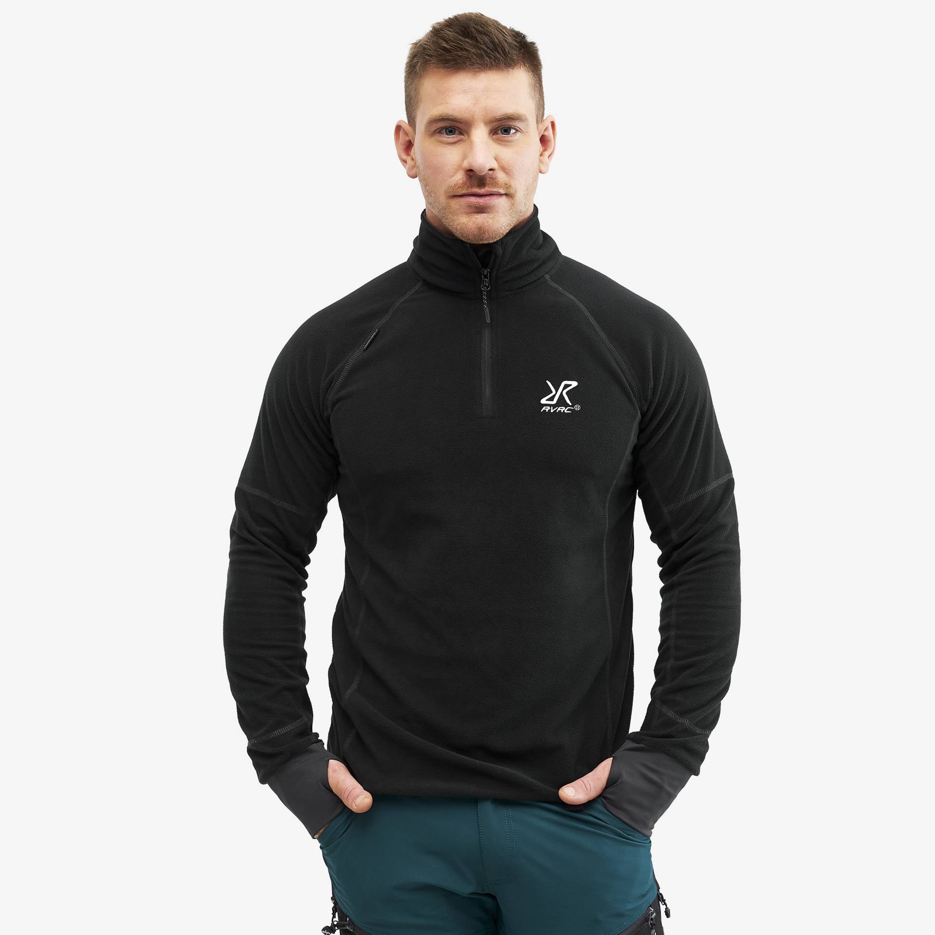 Trekker Fleece Herren Caviar, Größe:L - Herren > Oberteile > Fleece von RevolutionRace