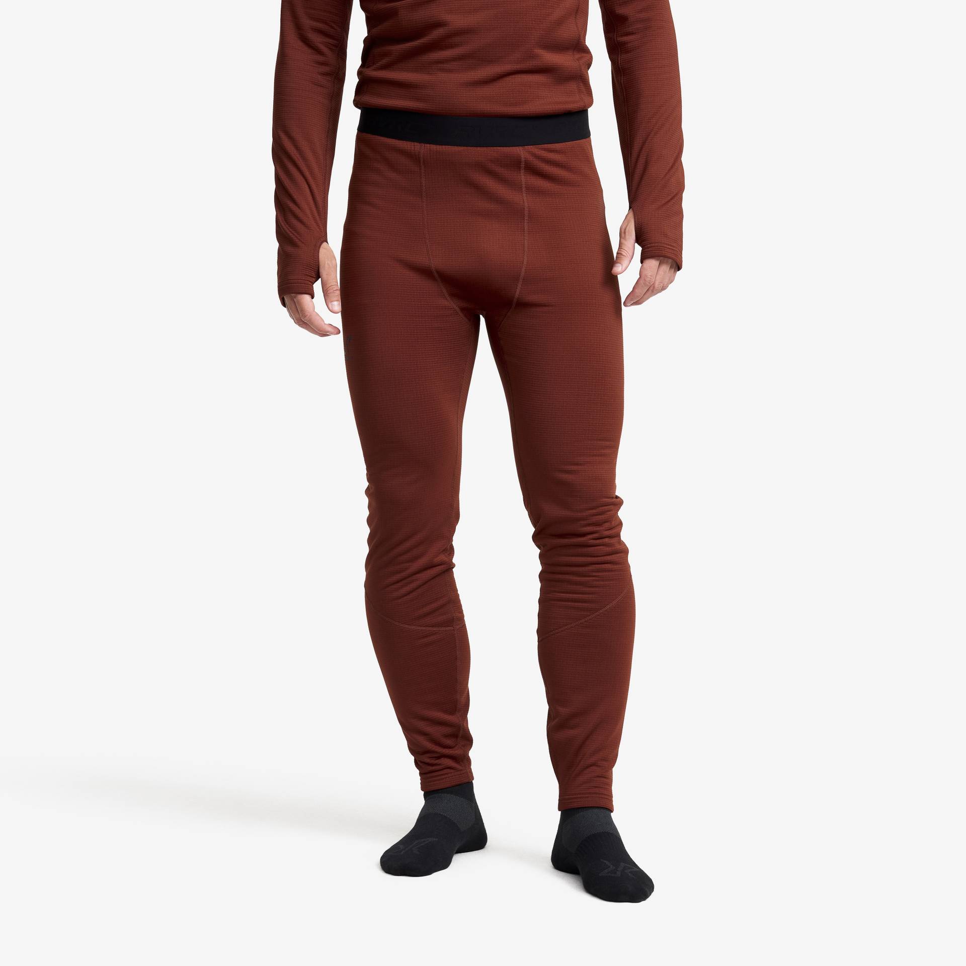 Waffle Baselayer Pants Herren Fired Brick, Größe:S - Herren > Funktionsunterwäsche von RevolutionRace