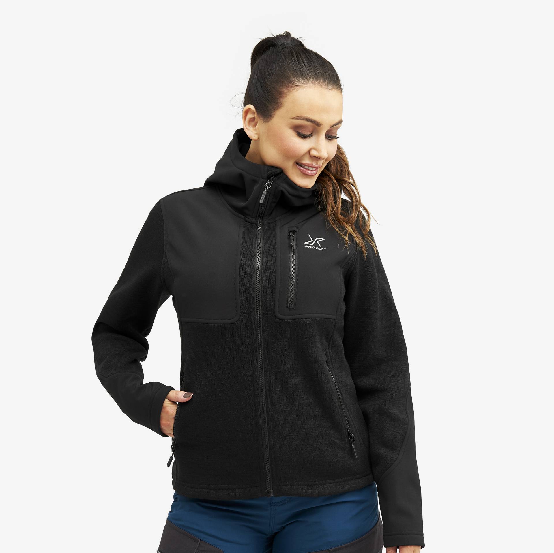 Wander Pro Wool Hoodie Damen Charcoal Black, Größe:2XL - Damen > Oberteile > Hoodies Wander Pro Wool Hoodie Damen Charcoal Black, Größe:2XL - Damen > Oberteile > Hoodies von RevolutionRace