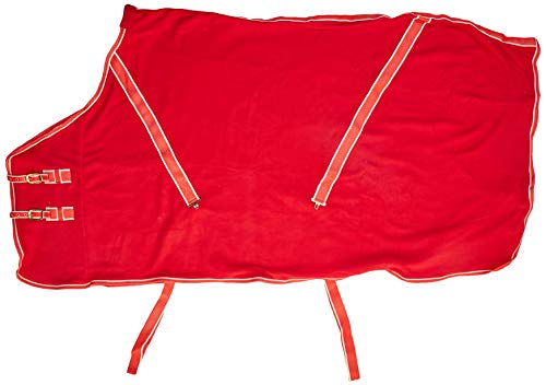 Rhinegold 0 Comfey Fleece Rug Teppich, rot, 15 cm von Rhinegold