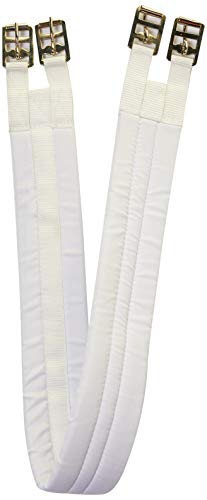 Rhinegold 0 Cotton Padded Girth-36-White Gurt, weiß, 91,4 cm (36 Zoll) von Rhinegold