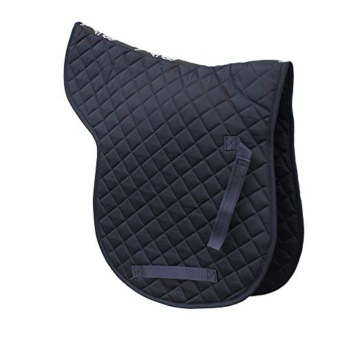 Rhinegold 0 Cotton Quilted Numnah-Pony-Navy von Rhinegold