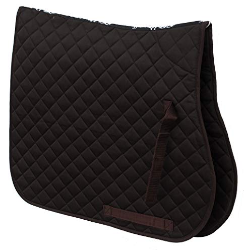 Rhinegold 0 Cotton Quilted Saddle Cloth-Cob-Brown Schabracke, braun Rhinegold 0 Cotton Quilted Saddle Cloth-Cob-Brown Schabracke, braun von Rhinegold