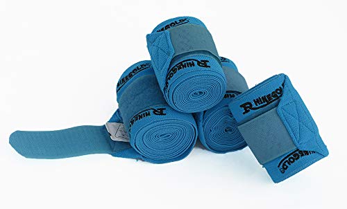 Rhinegold 0 Elastische Trainingsbandagen, Türkis Bandagen, Einheitsgröße von Rhinegold