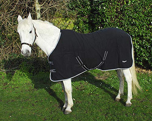 Rhinegold 0 Elite Rug-6/0-Plain Black Fleece-Teppich, Farbe: Schwarz, 15 cm Rhinegold 0 Elite Rug-6/0-Plain Black Fleece-Teppich, Farbe: Schwarz, 15 cm von Rhinegold